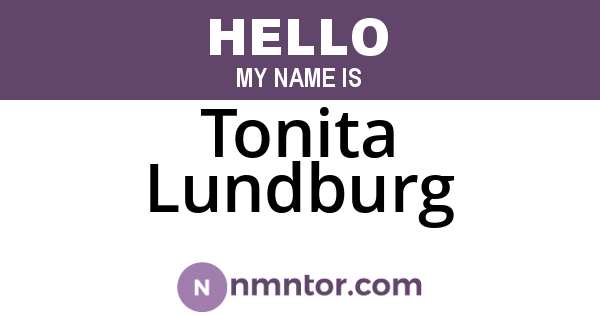 Tonita Lundburg