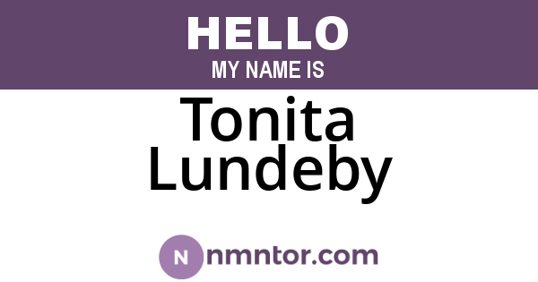 Tonita Lundeby