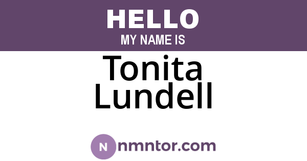 Tonita Lundell