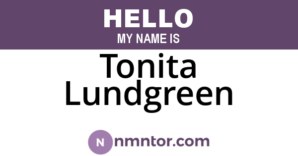 Tonita Lundgreen