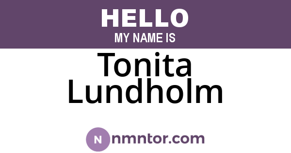 Tonita Lundholm