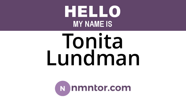 Tonita Lundman