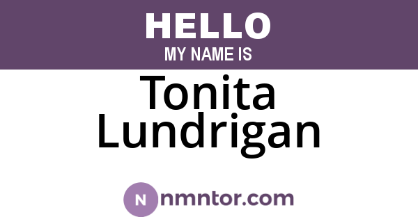 Tonita Lundrigan