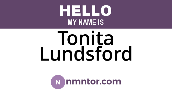 Tonita Lundsford