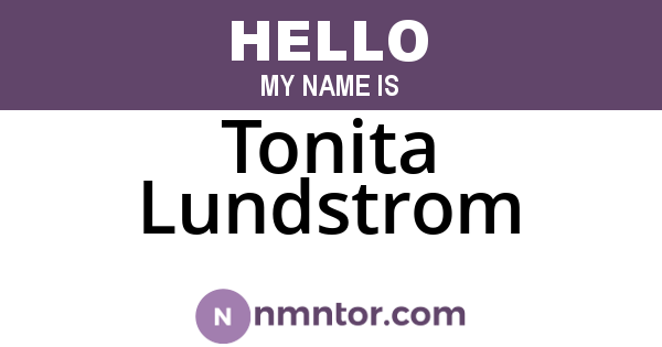 Tonita Lundstrom