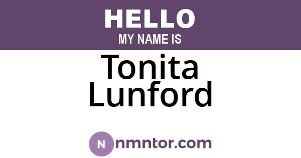Tonita Lunford