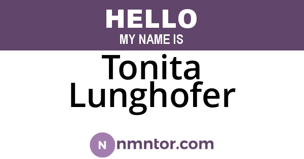 Tonita Lunghofer