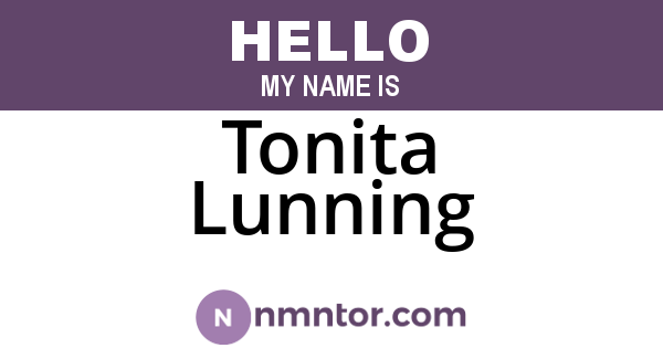 Tonita Lunning