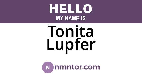 Tonita Lupfer