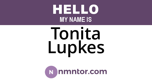 Tonita Lupkes