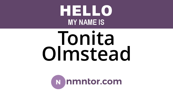 Tonita Olmstead