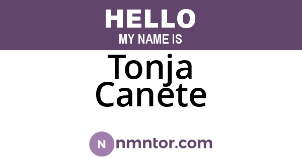 Tonja Canete