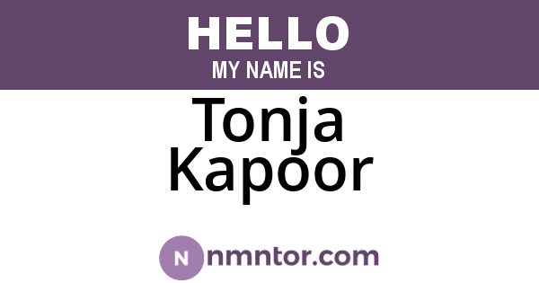 Tonja Kapoor