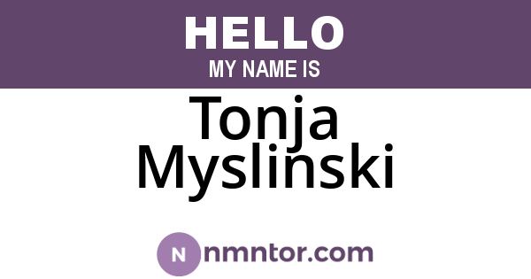 Tonja Myslinski