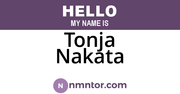 Tonja Nakata