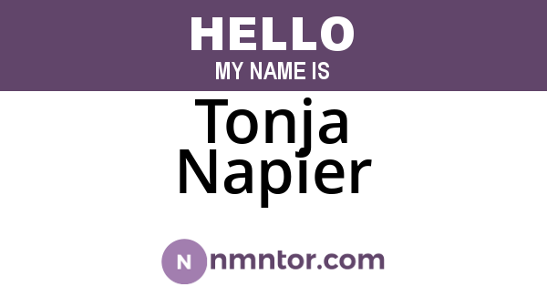 Tonja Napier