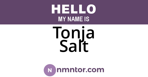 Tonja Salt
