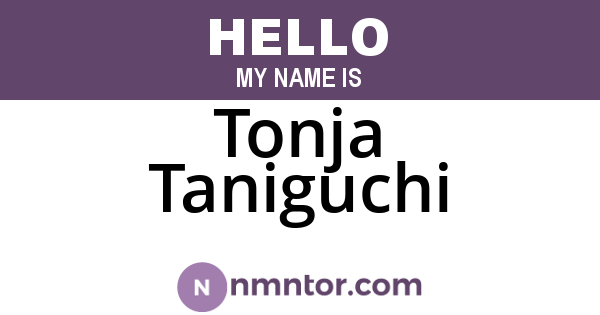 Tonja Taniguchi