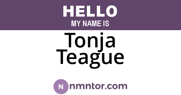 Tonja Teague