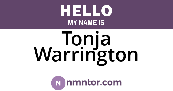 Tonja Warrington
