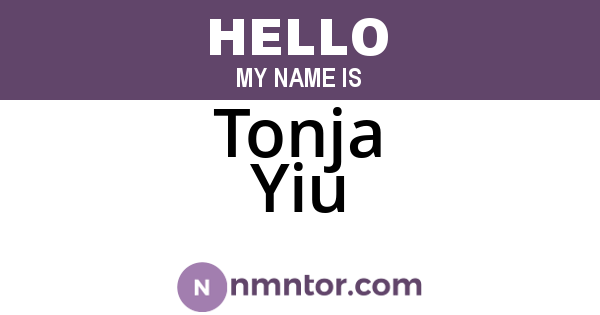 Tonja Yiu