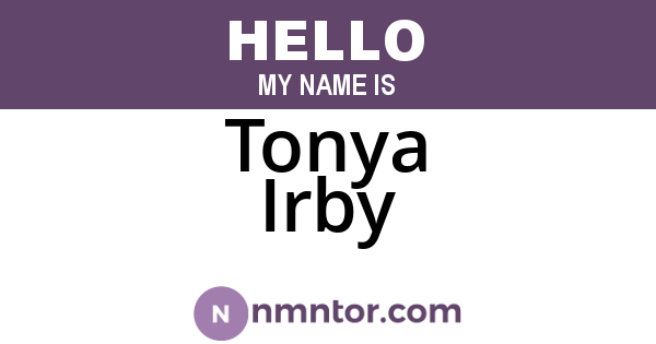 Tonya Irby