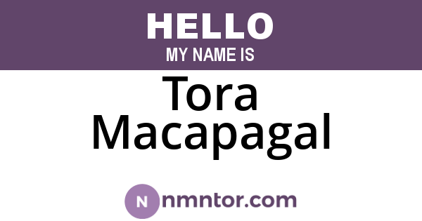 Tora Macapagal