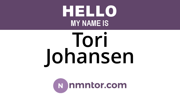 Tori Johansen