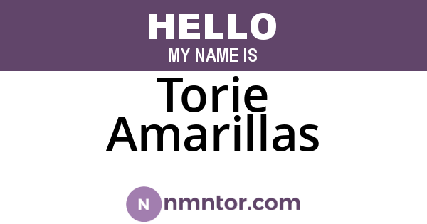 Torie Amarillas