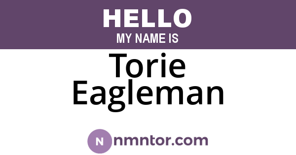 Torie Eagleman