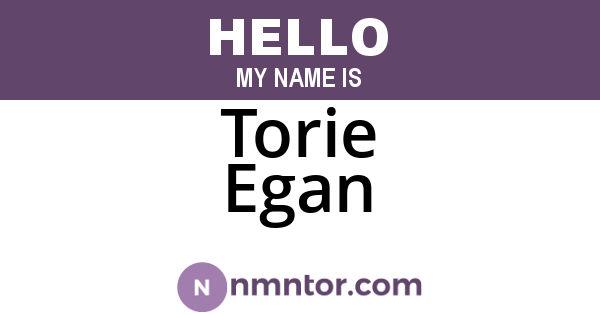 Torie Egan