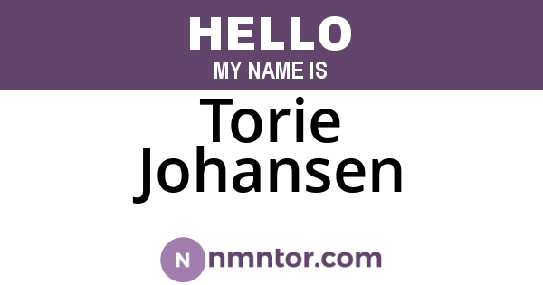 Torie Johansen