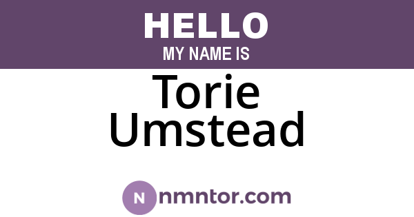 Torie Umstead