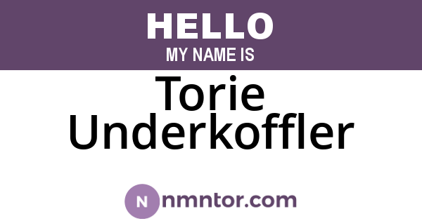 Torie Underkoffler