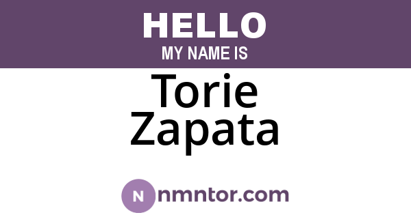 Torie Zapata