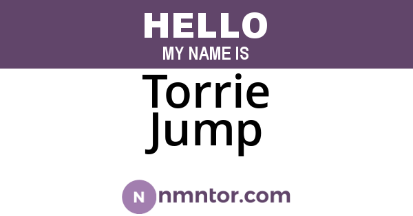Torrie Jump