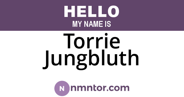 Torrie Jungbluth
