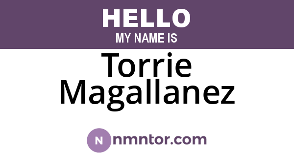 Torrie Magallanez