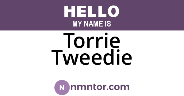Torrie Tweedie