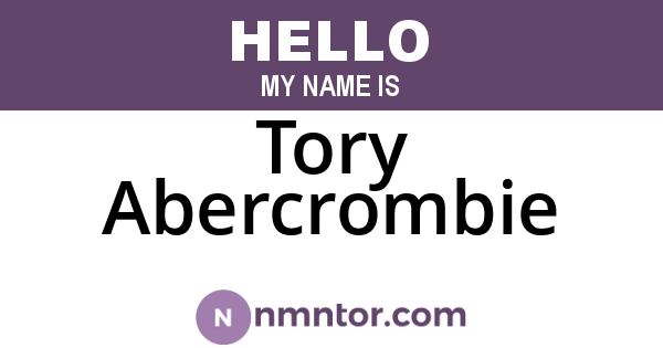 Tory Abercrombie