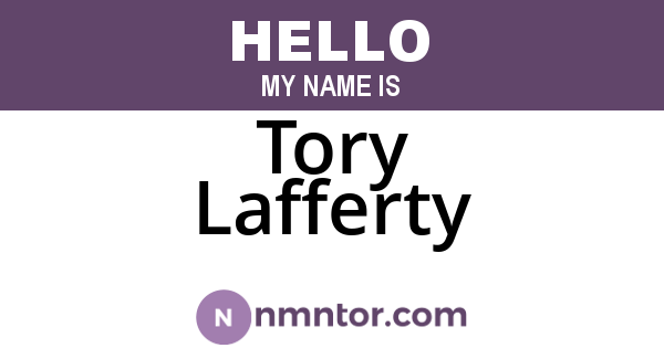 Tory Lafferty