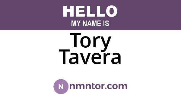 Tory Tavera