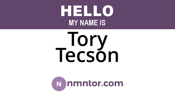 Tory Tecson