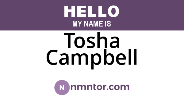 Tosha Campbell