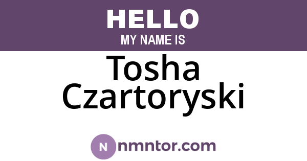 Tosha Czartoryski