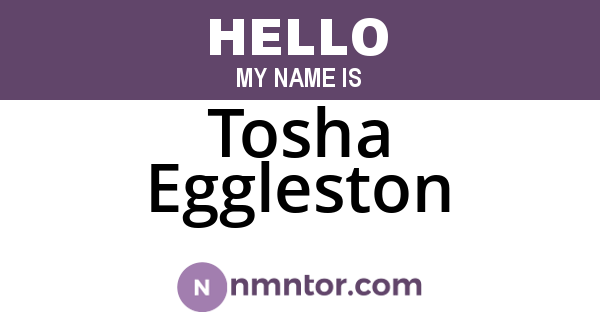 Tosha Eggleston