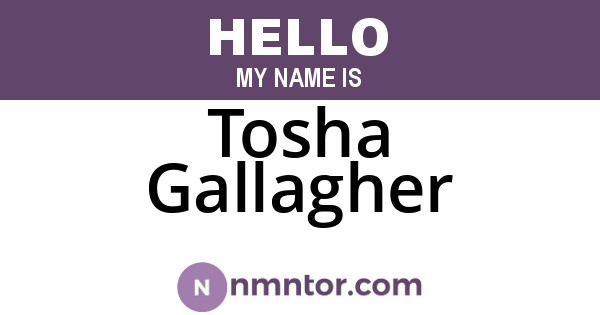 Tosha Gallagher