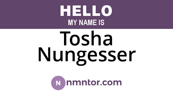Tosha Nungesser