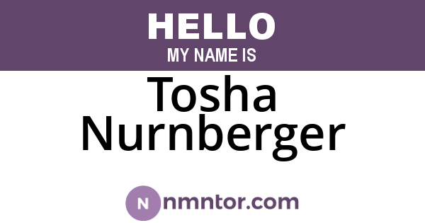 Tosha Nurnberger