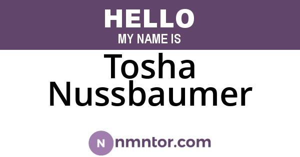 Tosha Nussbaumer